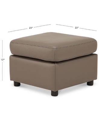 Ennia Leather Ottoman