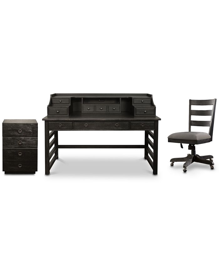 Furniture Ridgeway Home Office Furniture, 3Pc. Set (Leg Desk With