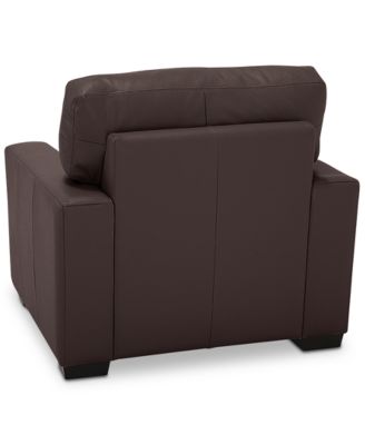 Ennia 36" Leather Armchair, Created for Macy's