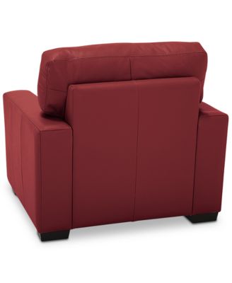 Ennia 36" Leather Armchair, Created for Macy's