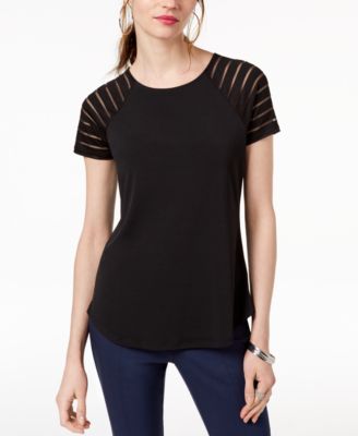 INC International Concepts - Illusion-Sleeve T-Shirt
