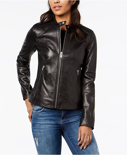 Marc New York Quilted Leather Moto Jacket & Reviews ... (500 x 613 Pixel)