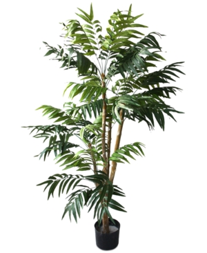 Trademark Global Tropical Palm 5 Ft. Artificial Tree By Pure Garden, 30" L X 30" W X 60" H In Green