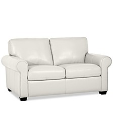 Orid 59" Leather Loveseat, Created for Macy's