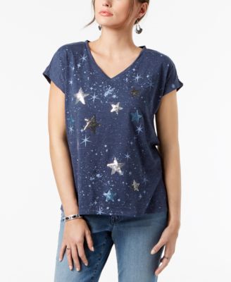 Style & Co - Embellished Star T-Shirt