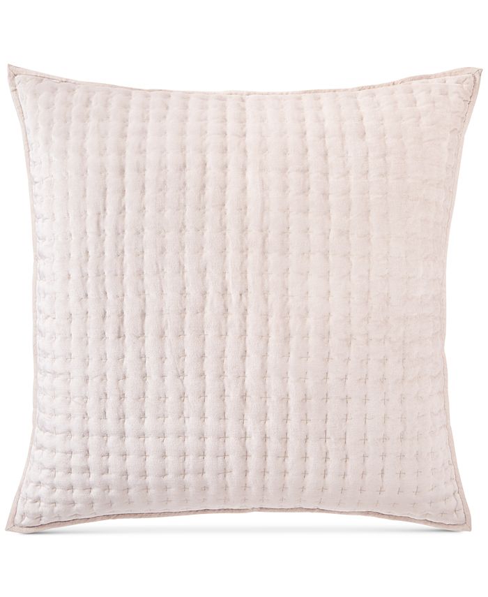Hotel Collection Velvet Quilted European Sham, Created for Macy's