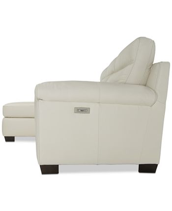 Macy's julius store leather sectional