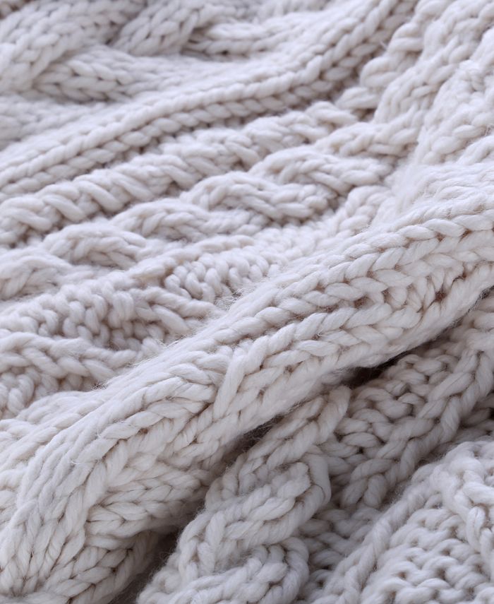 Berkshire 50" x 70" Chunky CableKnit Throw Macy's