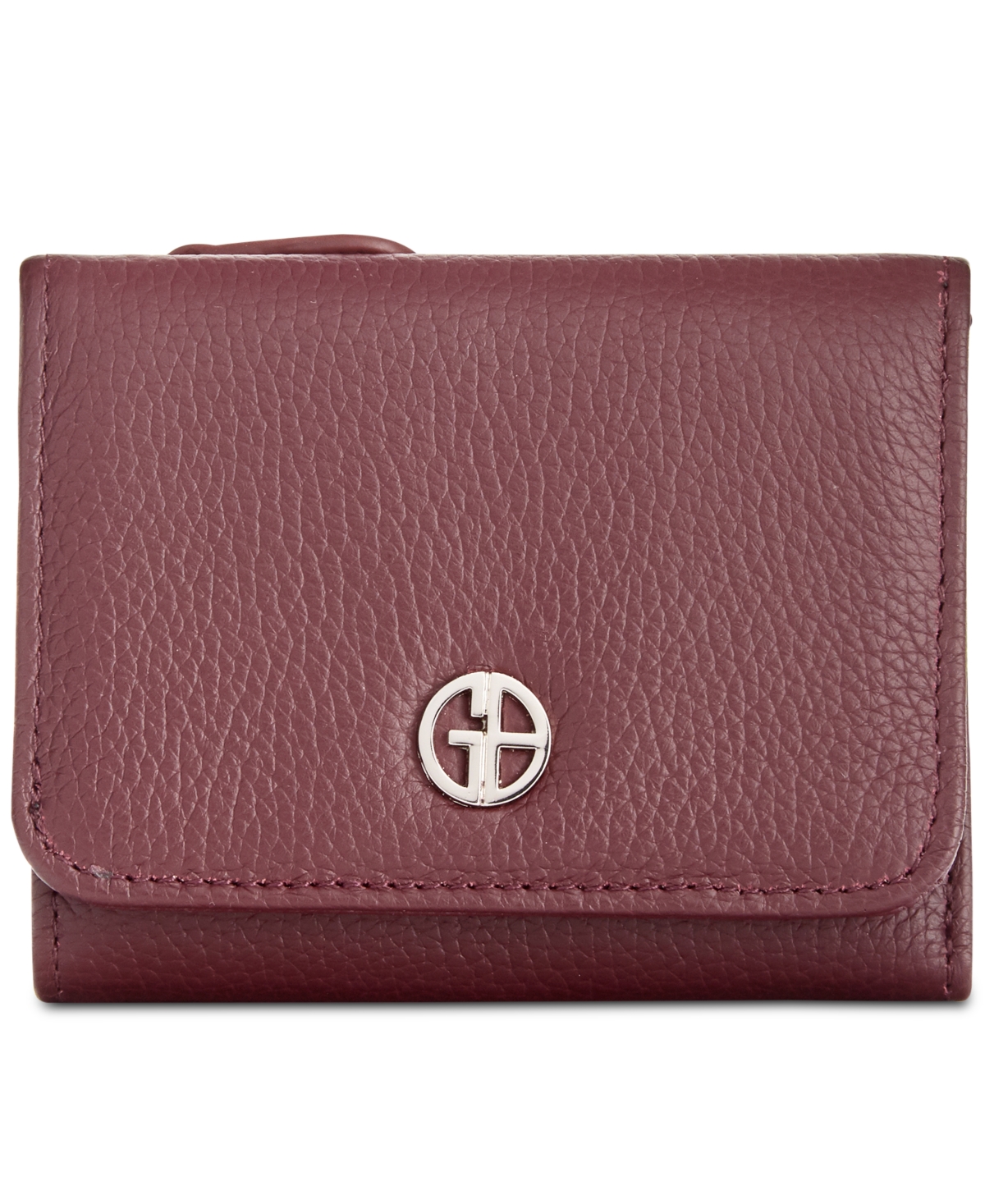 Giani Bernini Softy Leather Trifold Wallet, Created For Macy's In Blue