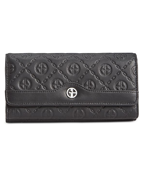 Giani Bernini Logo Embossed Receipt Wallet, Created for Macy's ...