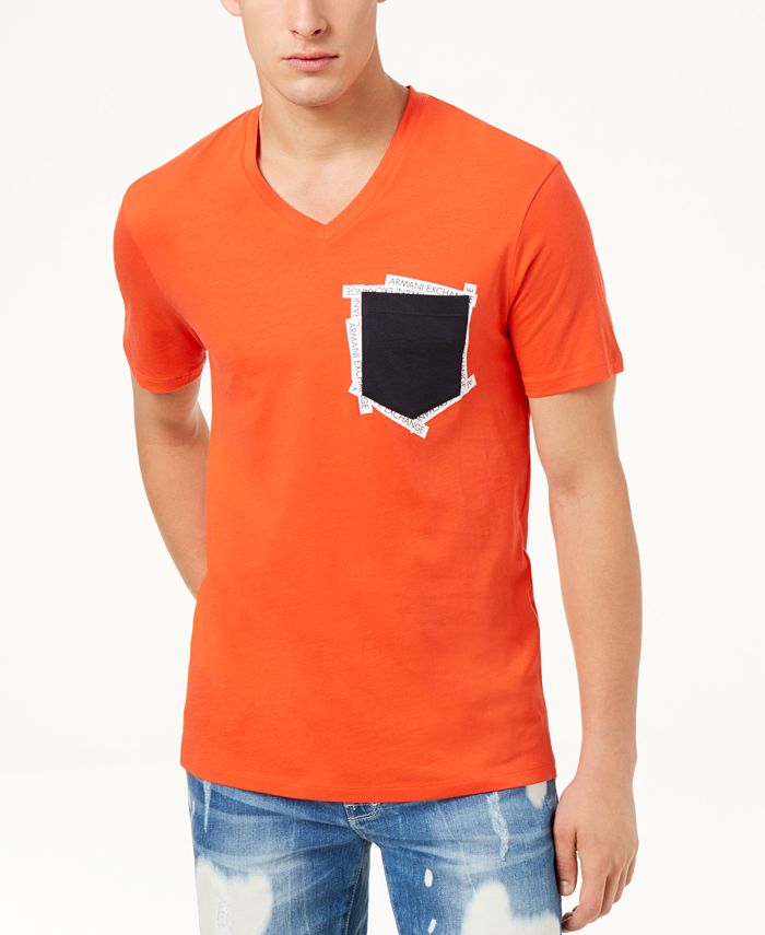 AX Armani Exchange Men's VNeck Pocket TShirt & Reviews TShirts