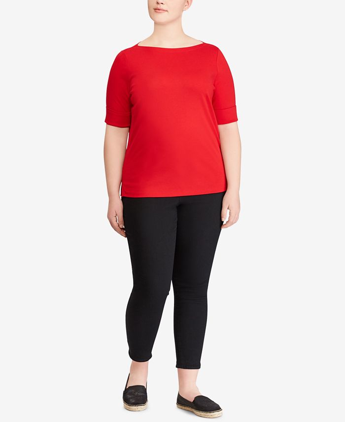 Lauren Ralph Lauren Plus Size Embroidered TShirt Macy's