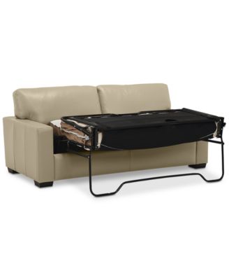 Ennia 75" Leather Full Sleeper