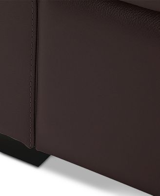 Ennia 82" Leather Sofa, Created for Macy's