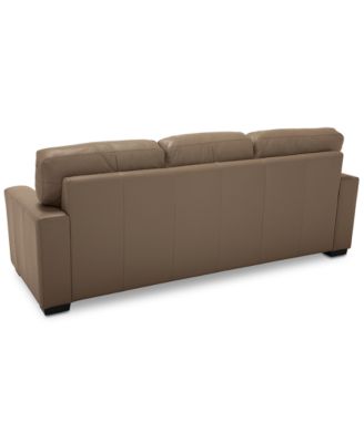 Ennia 82" Leather Sofa, Created for Macy's