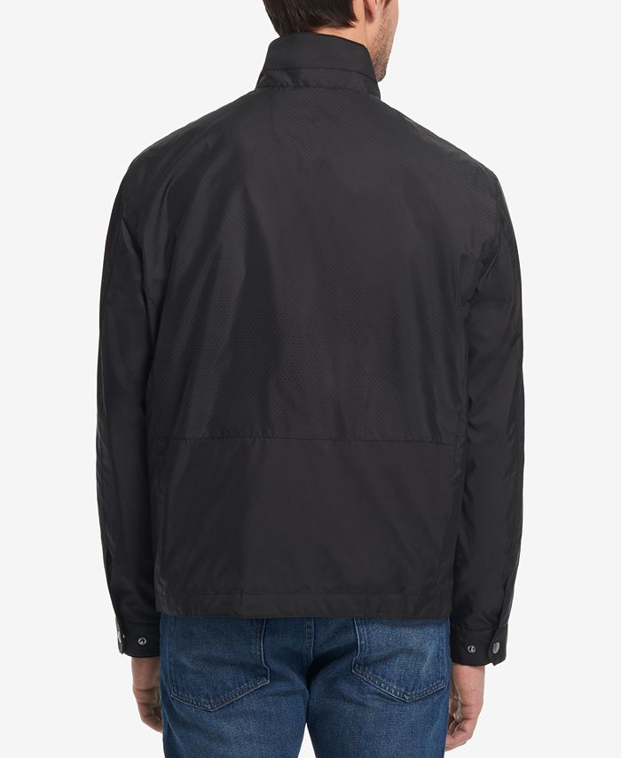 Weatherproof Men's Perforated Full-Zip Moto Jacket - Macy's