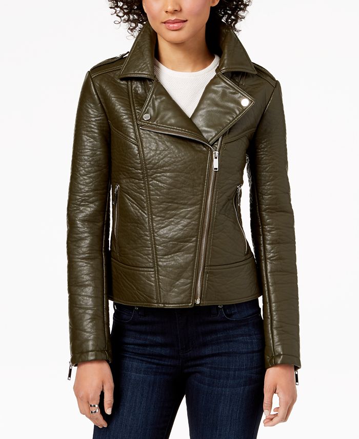 French Connection MixedMedia Moto Jacket Macy's