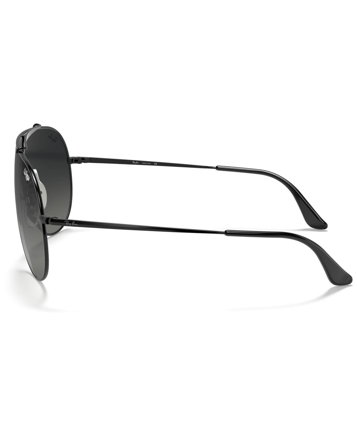 Ray Ban Aviator Sunglasses, Rb3597 In Black,grey Gradient Dark Grey