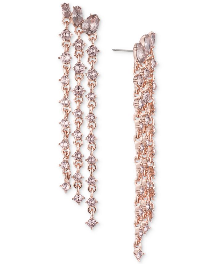 Givenchy Crystal Fringe Linear Drop Earrings Macy's