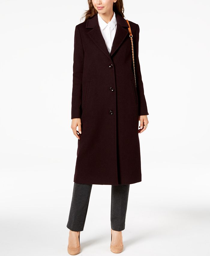 Jones New York Notch-Collar Coat - Macy's