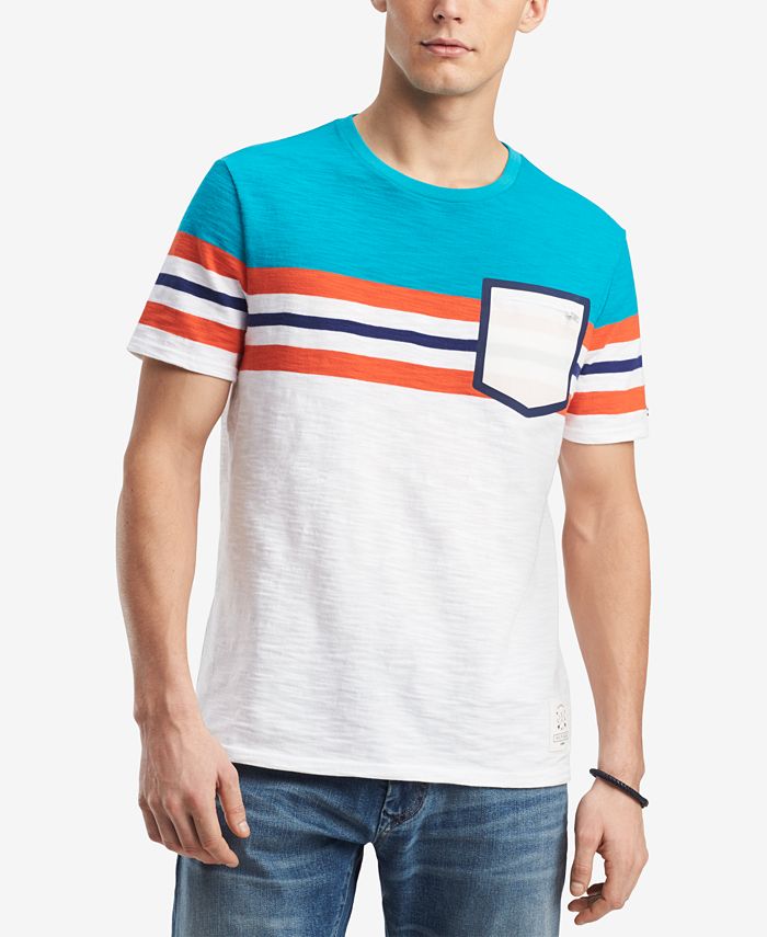 Tommy Hilfiger Men's Pocket Stripe T-Shirt, Created for Macy's ...