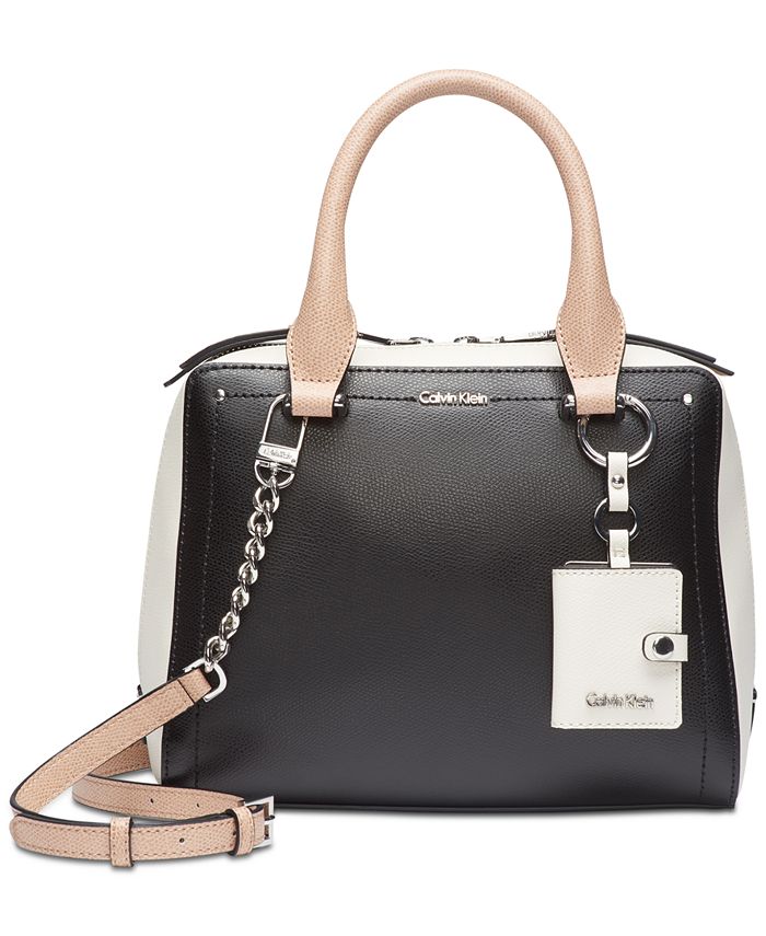 Calvin Klein Boxy Small Satchel & Reviews - Handbags & Accessories - Macy's