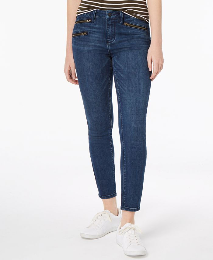 Vanilla Star Juniors' Zip-Pocket Ankle Skinny Jeans & Reviews - Jeans ...