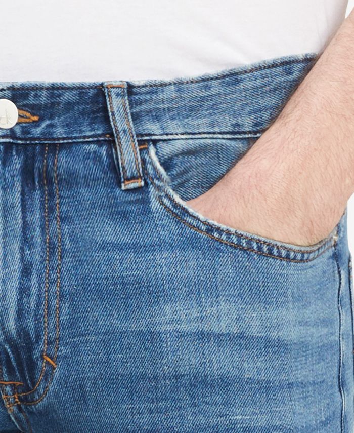 Calvin Klein Jeans Men's Slim-Fit Ripped Jeans - Macy's