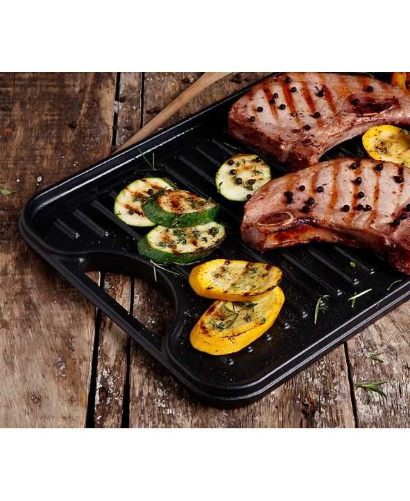 Victoria Cast Iron Large Reversible 18.5" x 10" Rectangular Griddle