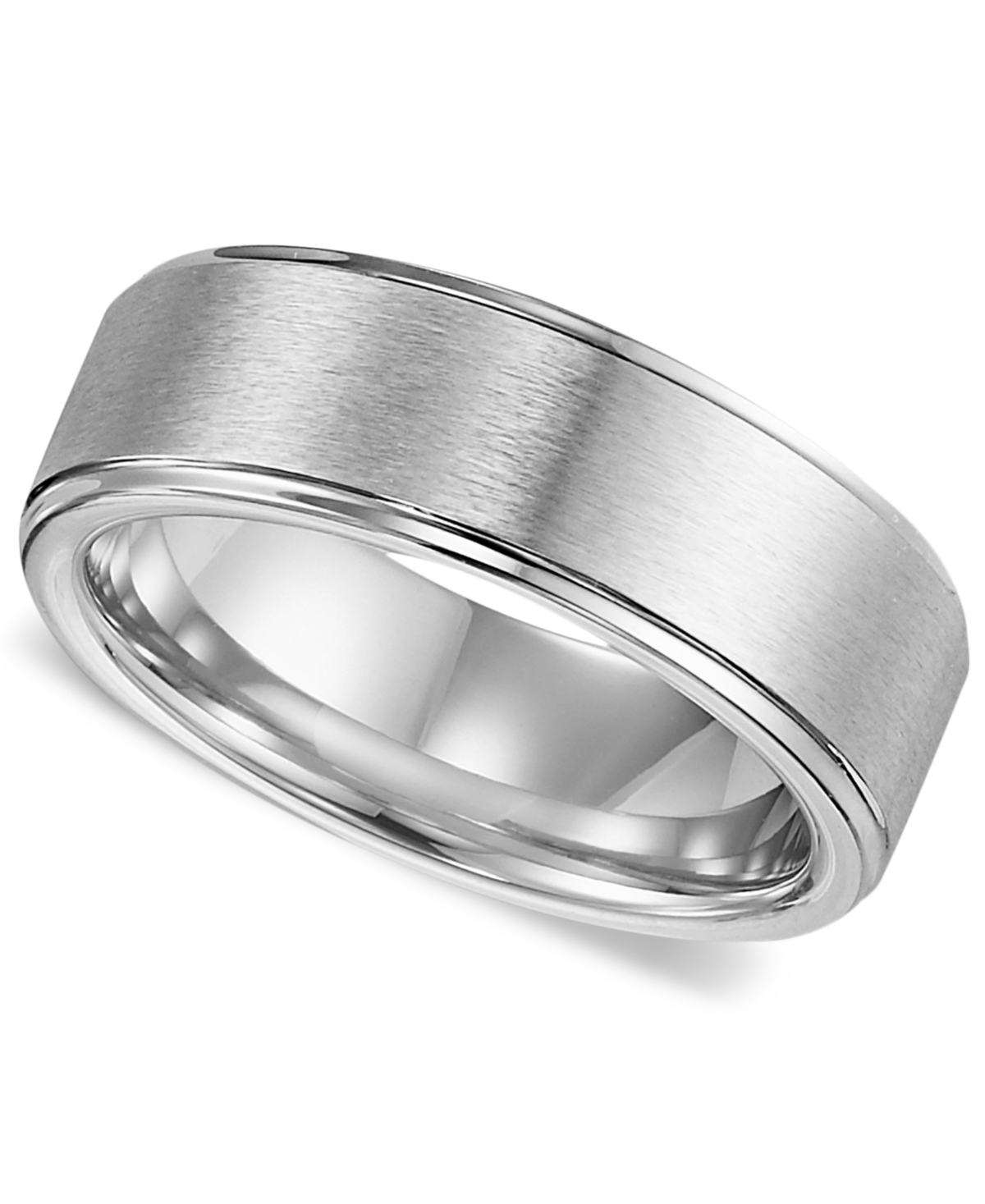 Men's Cobalt Ring, Comfort Fit Wedding Band - Cobalt
