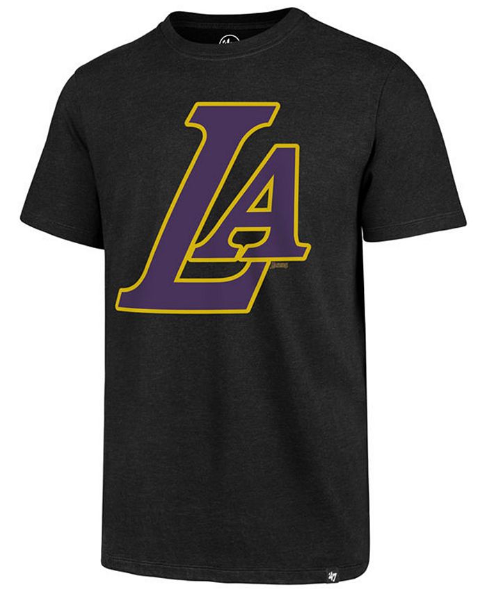 Lids '47 Brand Men's Los Angeles Lakers Mashup Logo Club T-Shirt ...