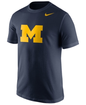 Nike Men's Michigan Wolverines Cotton Logo T-Shirt