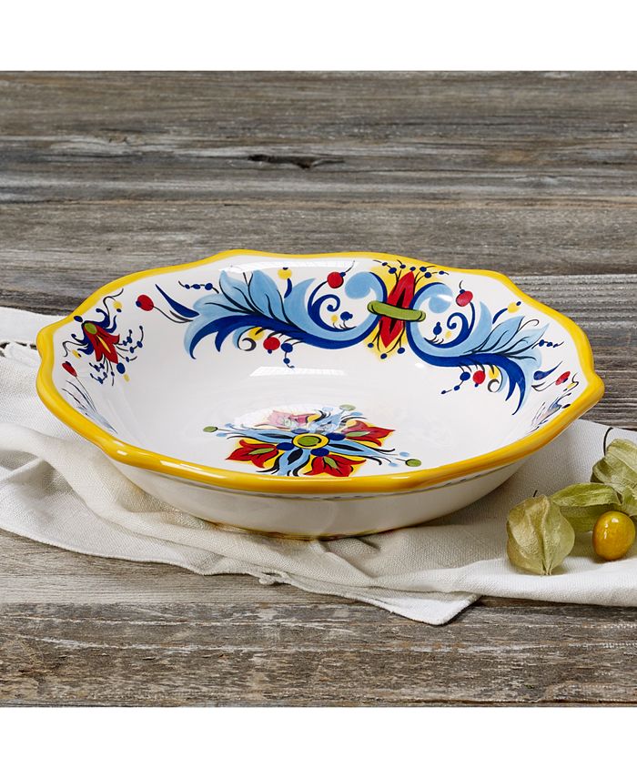Tabletops Unlimited CLOSEOUT! San Marino Italian Yellow Pasta Bowl Macy's