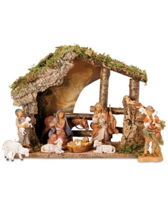 Roman Fontanini 9-Pc. Figural Stable Nativity Set - Macy's