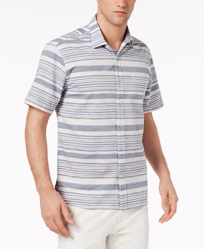 Tommy Bahama Men's Raya Space-Dyed Stripe Camp Shirt & Reviews - Casual ...