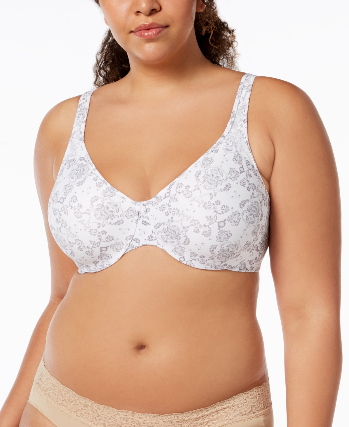 Passion for Comfort Seamless Underwire Minimizer Bra 3385 - Silver Lace