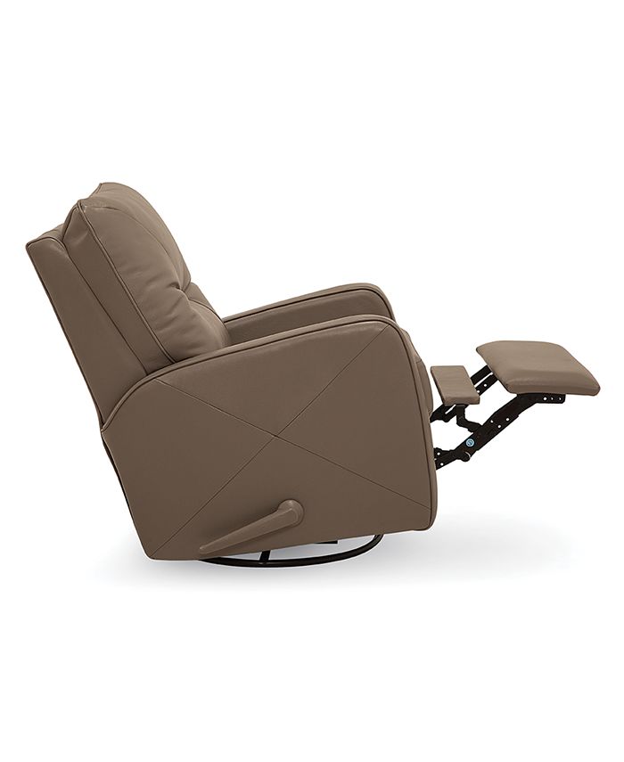 Furniture Finchley Leather Swivel Rocker Recliner & Reviews Furniture