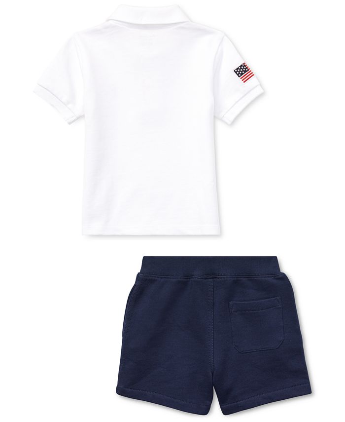 Polo Ralph Lauren Baby Boys Cotton Shorts & Polo Shirt Set - Macy's