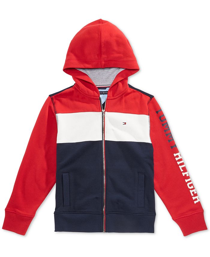 overdrive cafeteria at lege Tommy Hilfiger Little Boys Colorblocked Hoodie - Macy's
