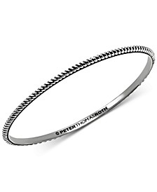 Twist Bangle Bracelet in Sterling Silver