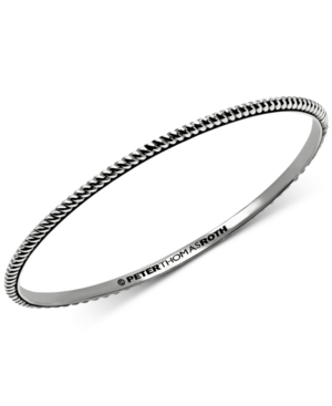 Peter Thomas Roth Twist Bangle Bracelet In Sterling Silver