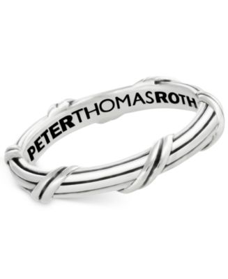 Peter Thomas Roth Overlap Band in Sterling Silver 3MM - Macy's