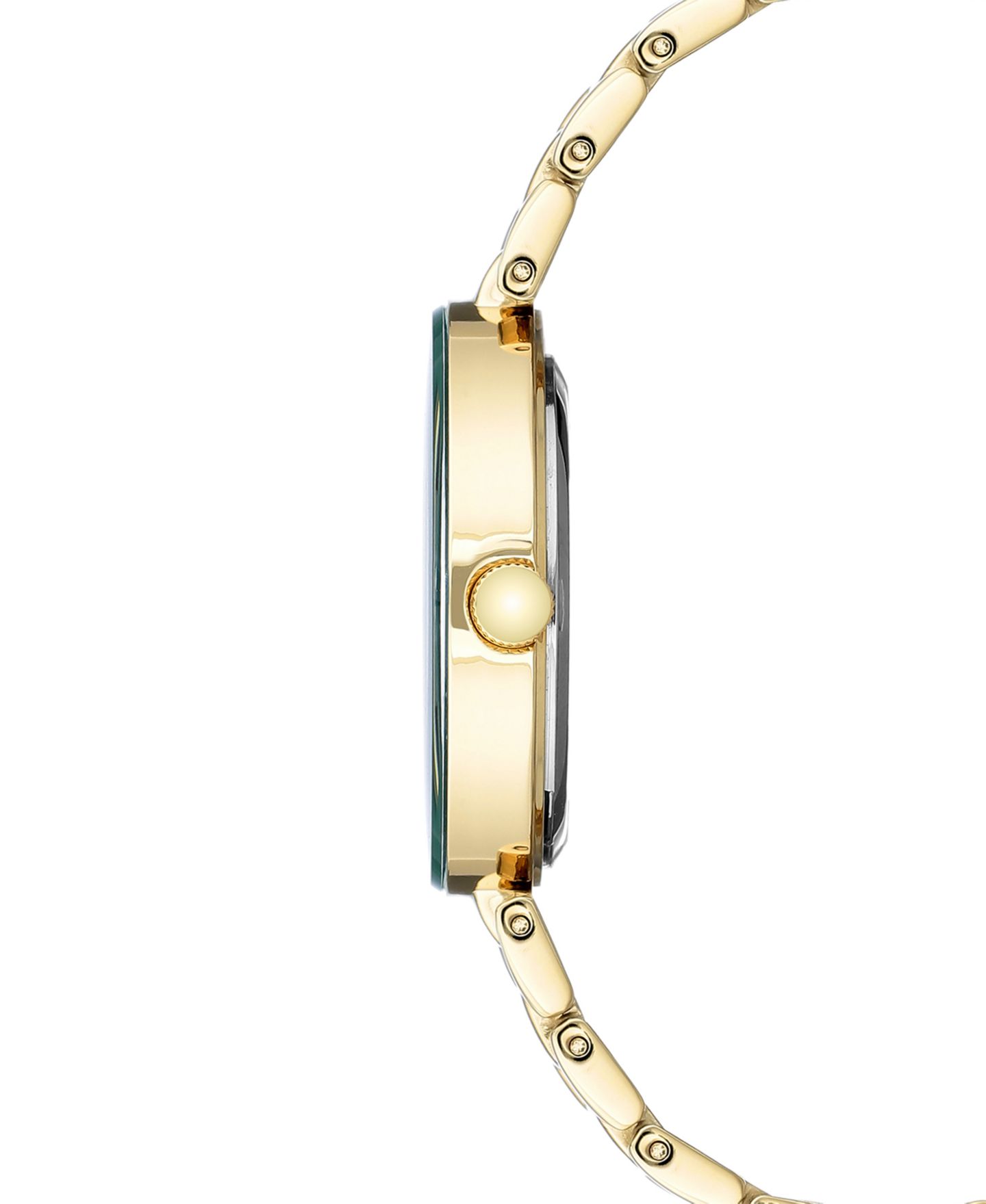 Женские часы Anne Klein Diamond-Accent Gold-Tone Bracelet Watch 32mm — фото 2