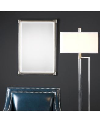 Mackai Metallic Silver Mirror