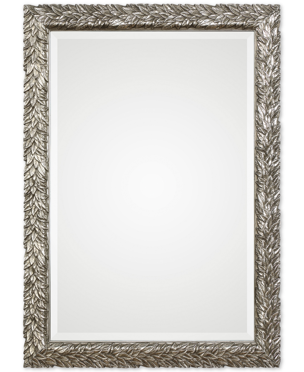 Evelina Silver Leaves Mirror