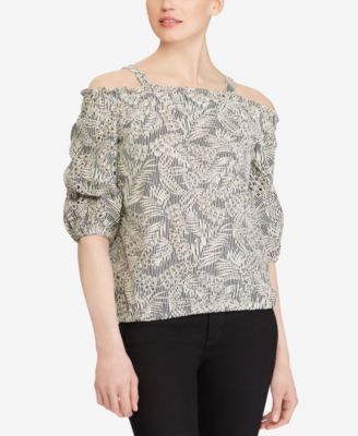 Lauren Ralph Lauren - Cold-Shoulder Cotton Top