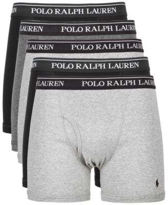 폴로 랄프로렌 Polo Ralph Lauren Mens 5-Pk. Cotton Classic Boxer Briefs