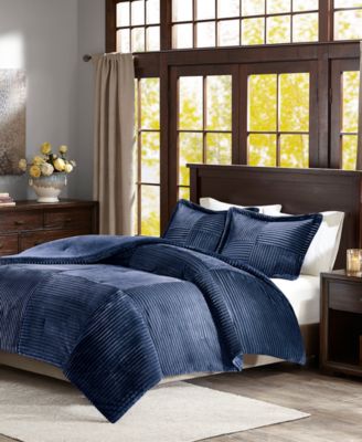 Parker Plush Microlight Down Alternative 3-Pc. Comforter Set, Full/Queen