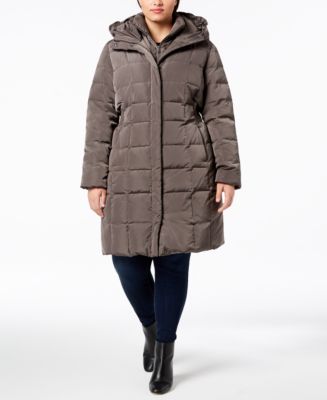 Cole Haan Signature Plus Size Layered Down Puffer Coat Macy s