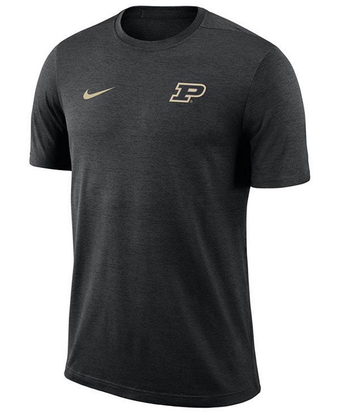 Nike Men's Purdue Boilermakers Dri-Fit Coaches T-Shirt - Macy's